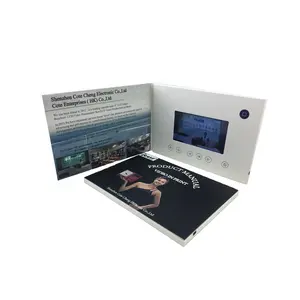 Cote thiệp chúc mừng 5.0 inch giấy Thiệp mời đám cưới video Brochure thẻ cổ điển sang trọng thâm quyến Châu Âu A5 Video in ấn