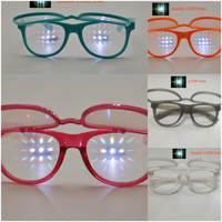 Ensemble Internet Moins cher En Plastique Diffraction Lunettes Différents Styles Lunettes Holographiques Voir Le Spectacle De Lumière Image Lunettes Laser