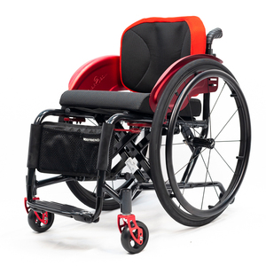 Kursi roda olahraga kustom serat karbon Titanium, perlengkapan rehabilitasi Aksesori Kustom aluminium - Product Image 1