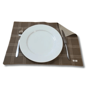 Tovaglietta NAT 100% Cotone Rettangolare a Quadri Classica Ecologica per Uso Domestico - Product Image 1