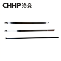 CHHP SS304 SS316 Selbstverriegelnde Edelstahl-Kabelbinder 4,6mm 7,9mm Breite Hochbelastbar für Industrielle und Elektrische Anwendungen