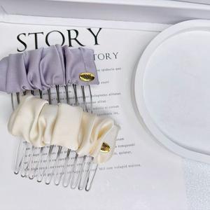 Peignes à cheveux en acétate d'écaille de tortue <span class=keywords><strong>pour</strong></span> femmes Peigne à cheveux à 10 dents <span class=keywords><strong>pour</strong></span> queue de cheval Clip de peigne latéral - Product Image 6