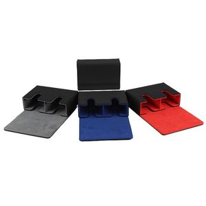 Étui portable en cuir PU pour cartes à collectionner avec fermeture magnétique, thème fantaisie rouge et noir 26,5x18x10cm - Product Image 5