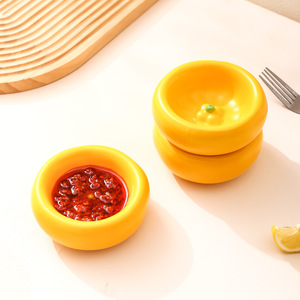 Ensemble de mini-bols ronds orange pour condiments, idéal pour les sauces, le hot pot et le barbecue - Product Image 4