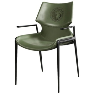 <span class=keywords><strong>Chaise</strong></span> de salle à manger en cuir épaissi de luxe italien, au design moderne, pour usage domestique, bureaux de vente, restaurants et salles d'exposition. - Product Image 6
