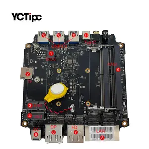 YCTipc OEM AMD In-tel NUC Customized DDR4 2H-D 2DP 2lan 3usb I5i7 11th Gen AMD R7 5700U Palm-size Micro Computers