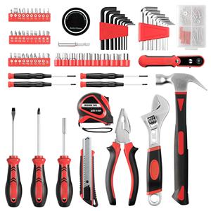 Juego de herramientas de reparación del hogar de 160 piezas, Kit de herramientas de mano generales para el hogar con caja de herramientas, caja de almacenamiento, juego de herramientas, caja mecánica - Product Image 3