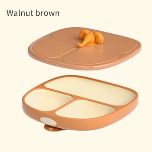 ชามซิลิโคนไม่มี BPA ขนาด350มล. พร้อมฝาปิดจานซิลิก้าเจลเกรดอาหารปลอดภัยสำหรับเด็กและทารก - Product Image 6