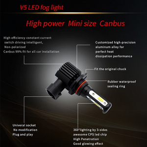 H7 LED antibrouillard 5000LM 100W Canbus H1 H3 H4 H119005 9006 880 881 PSX26 5202 bombilla faro LED pour <span class=keywords><strong>Skoda</strong></span> Ford Toyota VW Fiat - Product Image 3