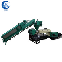 Les fabricants fournissent un granulateur à film PE PP machine de recyclage de plastique à double vis anneau d'eau granulateur déchets de plastique recyclage