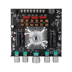 Placa Amplificadora de 2.1 Canales XY-S220H TDA7498, Módulo Amplificador de Subwoofer de 160W×2+220W con Control de Agudos y Graves, Actualización para T - Product Image 3