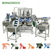 Machine d'assemblage de capuchons de pulvérisateurs à déclenchement PLC entièrement automatique haute vitesse 28/410, professionnelle, fabriquée en Chine