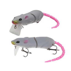 Nuevo molde Pike pesca de agua dulce 85mm/17g dura pesca ratón atraer flotante señuelo cebo rata - Product Image 2