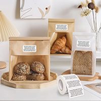 Etiquetas Adhesivas Térmicas para Alimentos de Panadería Casera, Etiquetas de Ingredientes para Panadería Casera, para Inspección de Cocina Doméstica