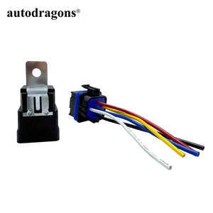 รีเลย์ไฟเลี้ยว ADT 4 ขา 5 ขา แบบ SPDT สามแบบ 12V 24V JD1914 JD1912 40A พร้อมซ็อกเก็ตสำหรับรถยนต์ - Product Image 2