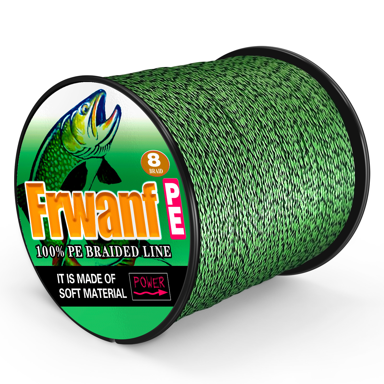 1000m braided fishing line 1094Yds Army Green 10lb-300lb HERCULES PE 8 Strands enhanced coating technology for more durable use Reaction Tackle Braided Fishing Line