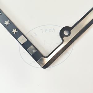 Kabartma Logo ile özel tasarım abd plaka çerçevesi kapak araç numarası plaka tutucu kapak - Product Image 4