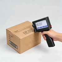Nouvelle imprimante à jet d'encre portable de 25,4 mm pour le codage des emballages alimentaires, machine de codage de la date d'expiration, impression de codes-barres, logo, impression DIY