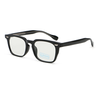 Lunettes de mode anti-lumière bleue, monture TR90, design carré, verres PC légers, unisexe
