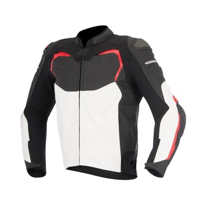 Veste en cuir d'agneau véritable faite à la main pour hommes, coupe ajustée, vêtement d'extérieur tendance avec longues fermetures éclair pour l'hiver, course à moto - Product Image 2