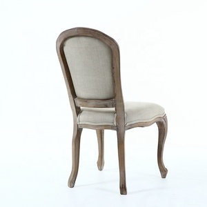 Anji Bois de Hêtre KSF25026 Beige Polyester Restaurant Chaises Tapissées de Salle À Manger En Bois - Product Image 4
