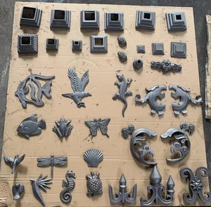 Ferri in ghisa antichi <span class=keywords><strong>dei</strong></span> come porta porta antica battente per cancello in ferro battuto o decorazione di recinzione - Product Image 6