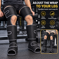 En gros, Bandes de compression réglables pour les jambes avec minuteur de 15 minutes pour la récupération sportive post-entraînement, Masseur de jambes à compression d'air