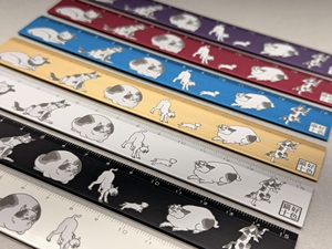 Règle droite en aluminium à motif pour les amoureux des chats, outil de mesure de précision manuel pour la construction, échelle - Product Image 2