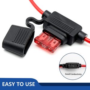 18AWG 16AWG 14/12/10AWG Waterproof Auto Medium In-line <b>Fuse</b> Holder 12V 24V 32V <b>Fuse</b> Holder with Wire - Product Image 6