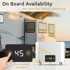 Kỹ thuật số điện tankless Máy nước nóng cho nhà bếp phòng tắm ngay lập tức điều khiển từ xa nhanh chóng sưởi ấm pin-<span class=keywords><strong>Powered</strong></span> hộ gia đình - Product Image 4