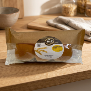 Pan Clásico para Hamburguesas Tissi 200g X 10 Unidades, Harina de Trigo Blando con Sabor a Granos MICHELETTO S.R.L. en Bolsa - Product Image 3