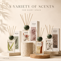 Difusor de Aromas Botánicos Personalizado de 130 ml con Mezcla de Esencias, Fragancia para el Hogar de Marca Privada para Tiendas de Regalos, Hoteles, Spas y Comercios