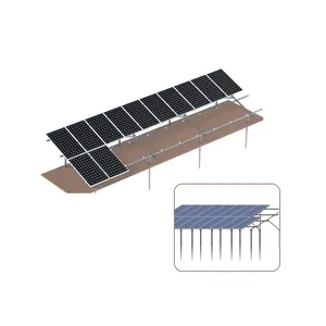 Support-Solarpanel Aluminium feuerverzinktes Boden-Solarmontagesystem PV-Solarpanel-Installation 25 Jahre 1.000 Stück CN