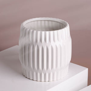 Pot de fleurs blanches pour jardin, 1 pièce, art pour jardinage d'intérieur, gravure bon marché, vente en gros - Product Image 2