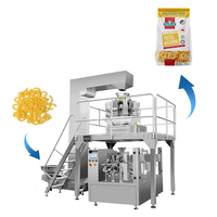 Machine de remplissage et d'emballage de sachets spaghetti rotatifs Machine de conditionnement de sachets à fermeture éclair pour pâtes macaronis