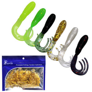 Leurre souple de pêche à queue fendue MINI Grub de 4cm et 0.7g, 20 pièces/sac - Product Image 1