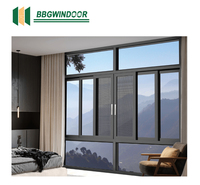 Lukliving Hurricane Impact Design Ventanas corredizas Dibujo Gran vista Vidrio Sala de estar Ventana corrediza