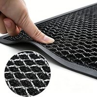 Tapis de sol en maille élastique noire, flexible, en filet extensible, à grille alvéolée, pour entrée, garage, atelier, vente en gros, taille personnalisée