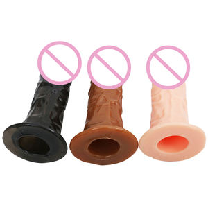 Dildo G Spot Stimulator PVC lembut yang dapat dilepas tali rongga <span class=keywords><strong>Penis</strong></span> buatan untuk pria tali Harness nyaman pada Dildo silikon - Product Image 6