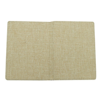 Nouveauté : Cahier en cuir avec couverture en lin textile, sublimation, pages lignées, format A4, A5, A6, personnalisable