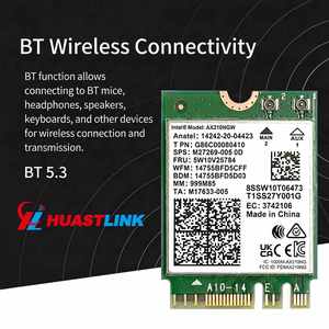 Carte réseau sans fil <span class=keywords><strong>Intel</strong></span> <span class=keywords><strong>AX210NGW</strong></span> 802.11ax BT5.3 Tri Band 2.4G 5G 6G 5400M NGFF M.2 WiFi Module WiFi6e - Product Image 2