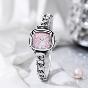 Reloj de Cuarzo Ovalado Rosa Palo de Alta Gama para Mujer, Reloj de Lujo con Madreperla, Personalizado de Fábrica - Product Image 1