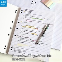 Bloc-notes universel A4 pour étudiants et bureaux, 100 feuilles, couverture en papier perforée, ligné, imprimé, bloc-notes de brouillon
