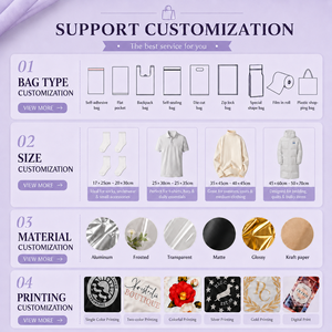 Sacs d'expédition en polyéthylène imprimés, écologiques, de couleur violette, personnalisés, en LDPE co-extrudé, enveloppes, sacs postaux pour vêtements - Product Image 5