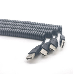 สายเคเบิล USB Type-C แบบสปริง AichieTech รองรับการชาร์จเร็ว 3A สำหรับโทรศัพท์มือถือ พร้อมหัวต่อ TPE ป้องกันสัญญาณรบกวน - Product Image 3