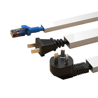 Chemins de câbles en PVC et conduits de câbles carrés 45*33 Conduits de câbles avec autocollants Conduits de câblage flexibles Clips de fil