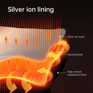 Ceinture de Massage Rechargeable Chauffante pour la Taille avec Thérapie par Lumière Rouge et Verte pour Jambes Épaules Abdomen Dos Perte de Poids - Product Image 6