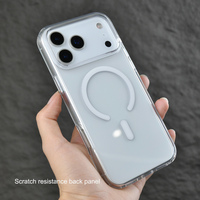 Coque de téléphone magnétique antichoc anti-jaunissement avec revêtement UV ultra-transparent pour iPhone 17 18 Pro Max
