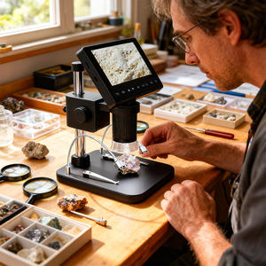 4.5インチHDデジタル電子顕微鏡回路基板修理500倍電子拡大鏡ハンドヘルド顕微鏡V16 - Product Image 1