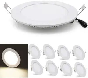 Produttori plafoniera dimmerabile a montaggio a incasso prezzo 18W SMD2835 CE EMC LVD RoHS ERP pannello LED rotondo approvato